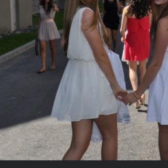 Forever 21 White One Shoulder Dress - Picture 7 of 7